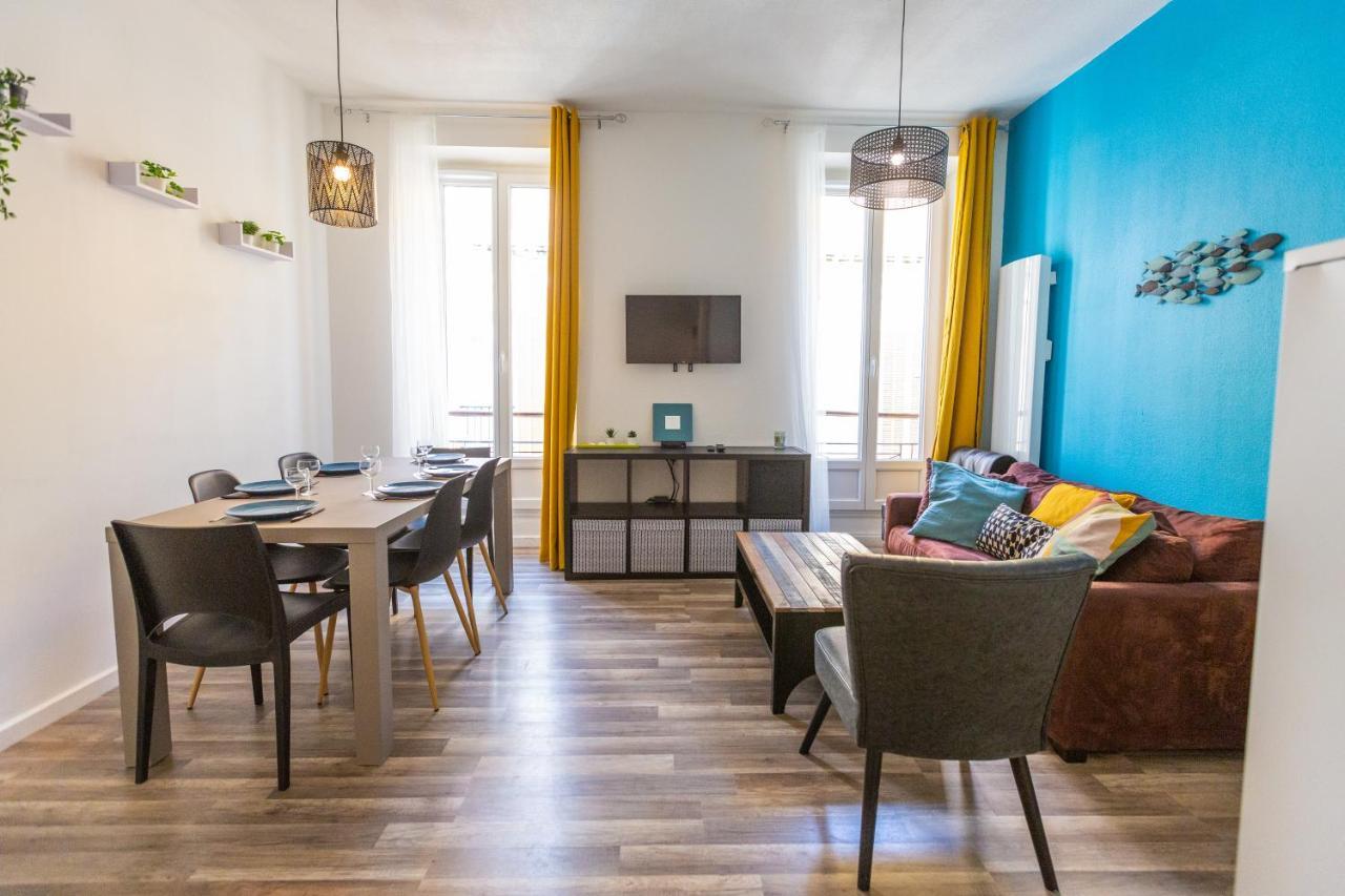 Appartement Bleu Caraibes T4 Proche Gare Et Vieux Port Marseille Eksteriør billede